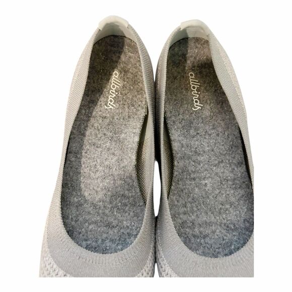 Allbirds TREE BREEZERS Knit Woven Ballet Flats Grey Gray Sz 8 - Picture 3 of 4